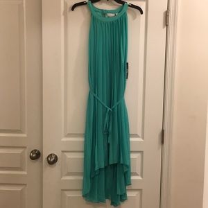 Teal New York And Company dress.